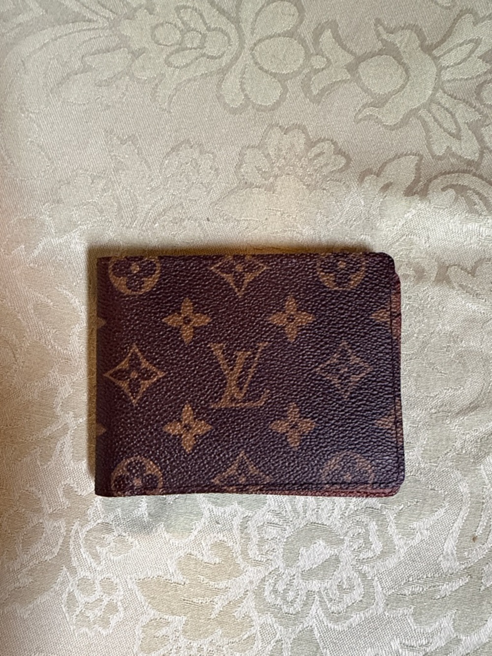 Louis Vuitton Monogram Canvas Card Holder in Brown and Tan